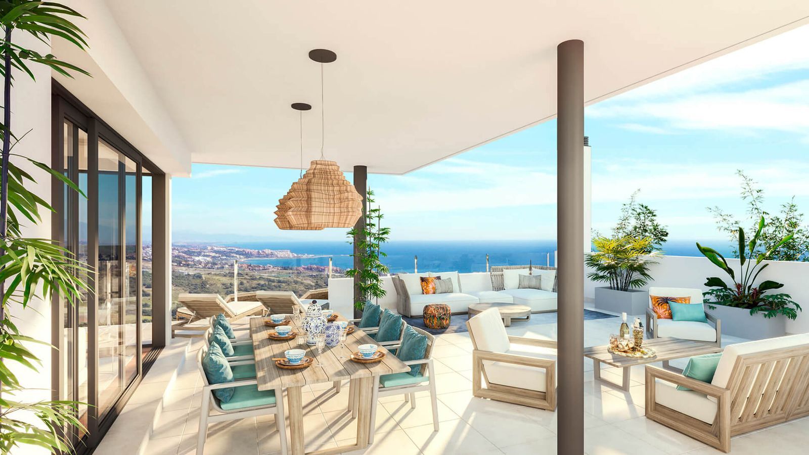 09 modern outdoor dining terrace